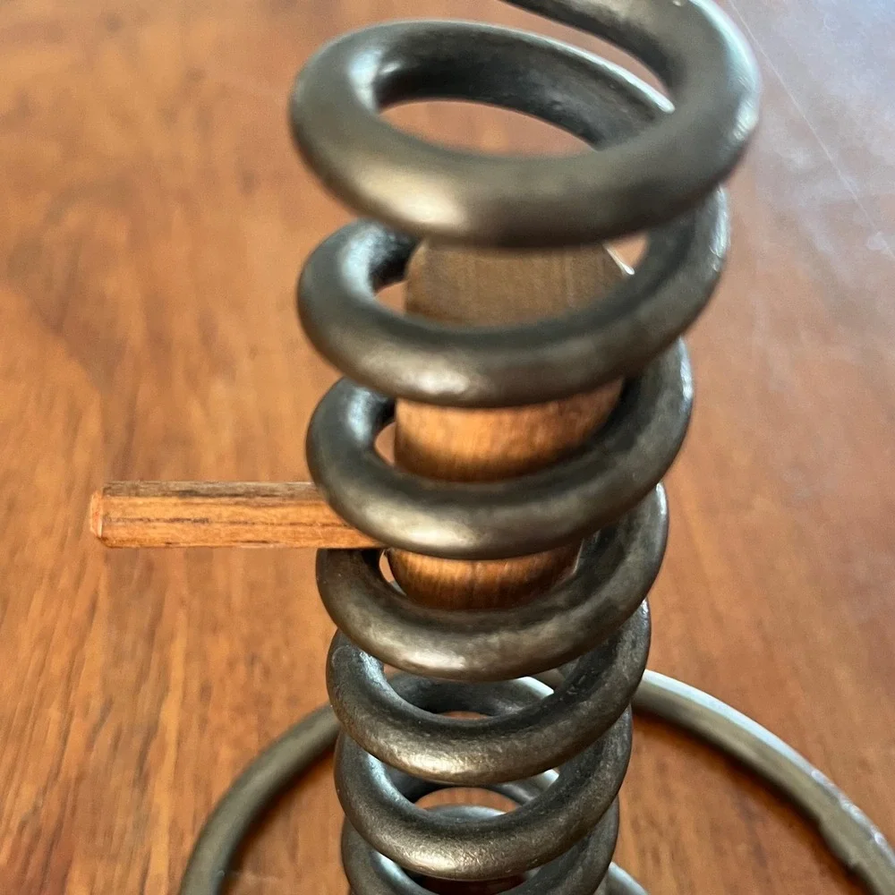 Vintage Wrote Iron Courting Candle Holder